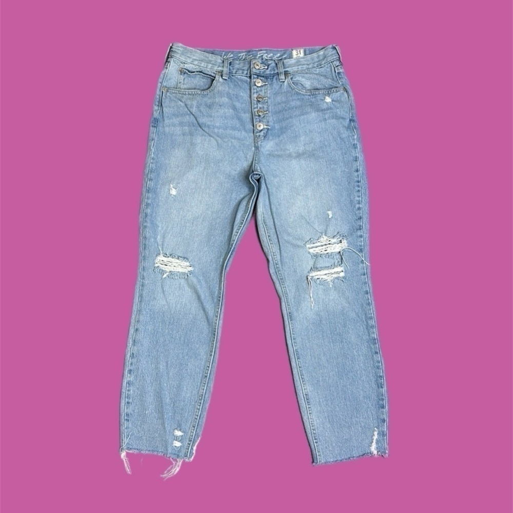 We The Free Free People Women’s High Rise Ankle Skinny Jeans Light Wash Sz 31